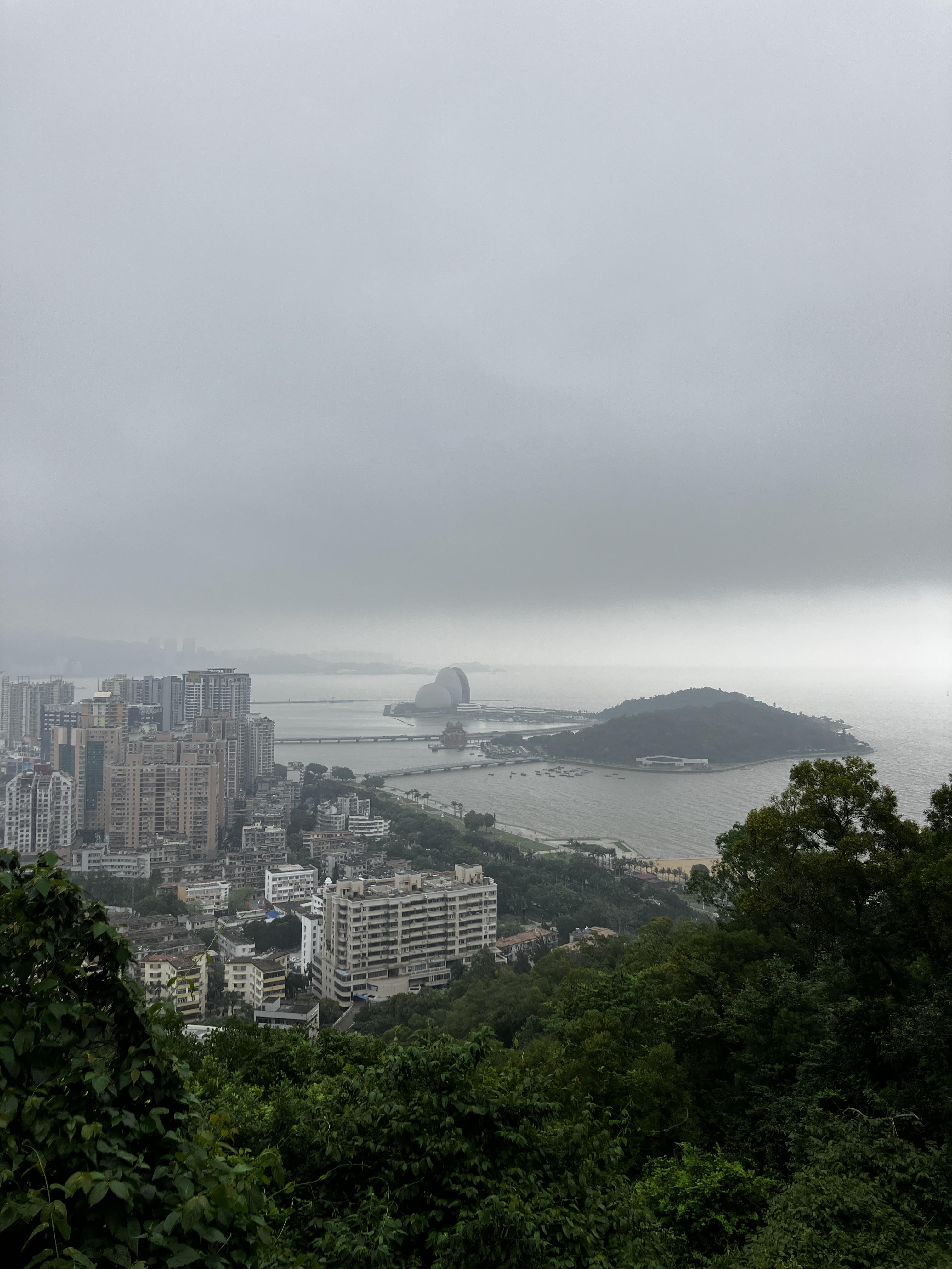 징산다오 공원과 바다풍경