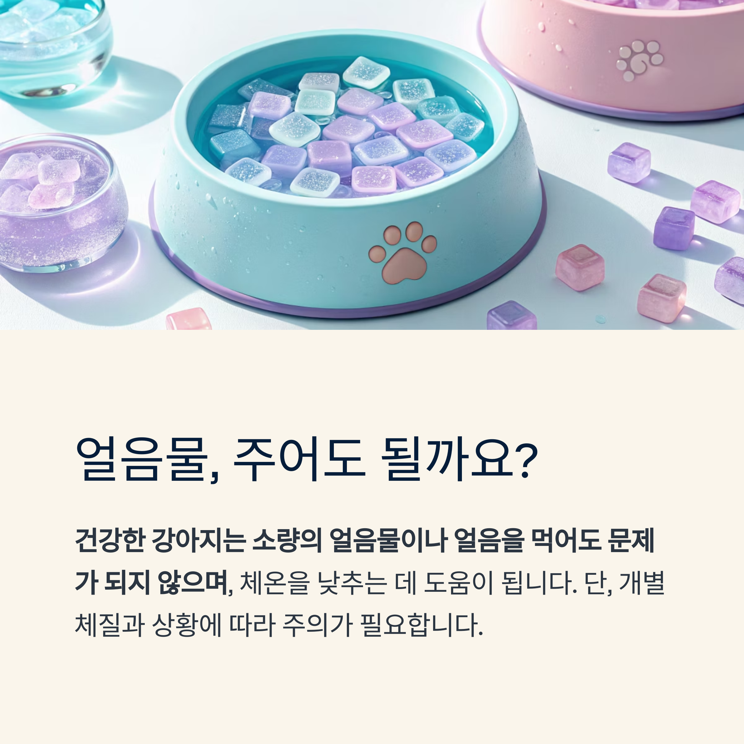얼음물, 주어도 될까요?