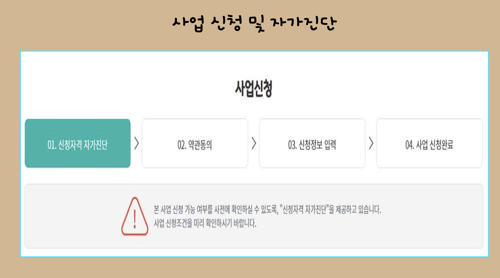 사업자격 자가진단