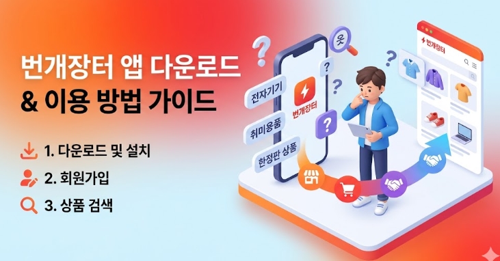 번개장터 앱 다운로드 설치 이용방법