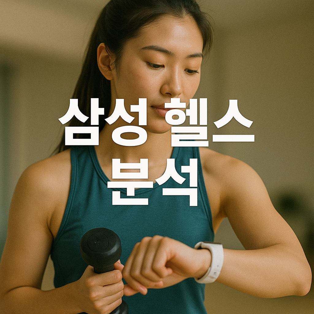 삼성 헬스로 건강 데이터 완전 분석하기