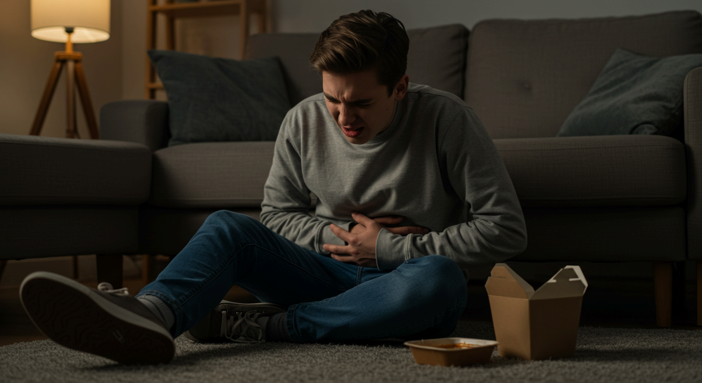 외식 후 복통이 생겼다면 의심해보세요