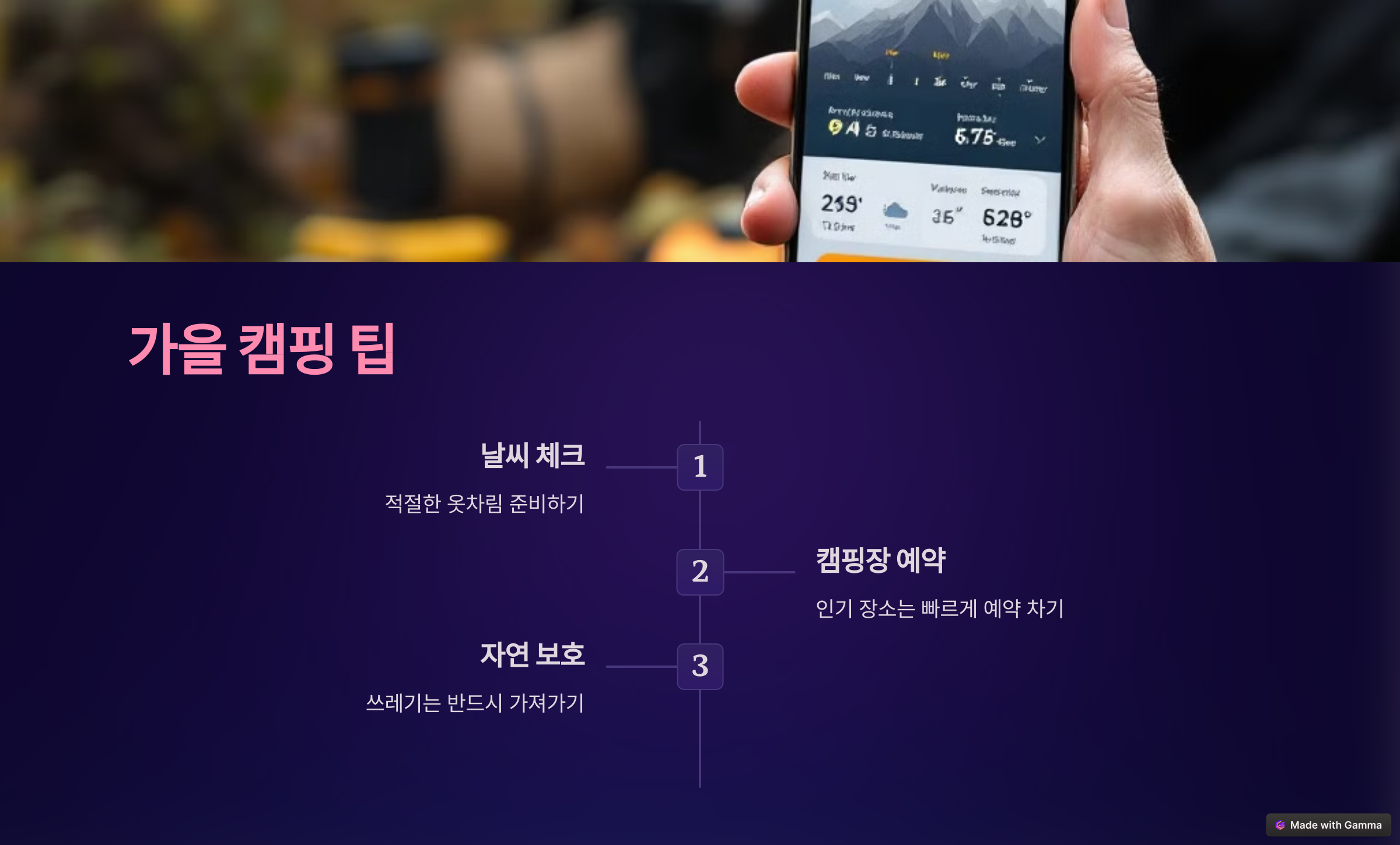 10월, 11월 가을 캠핑 준비물 리스트