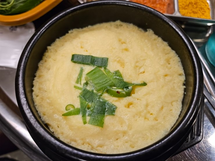 명성고깃집 서비스 계란찜