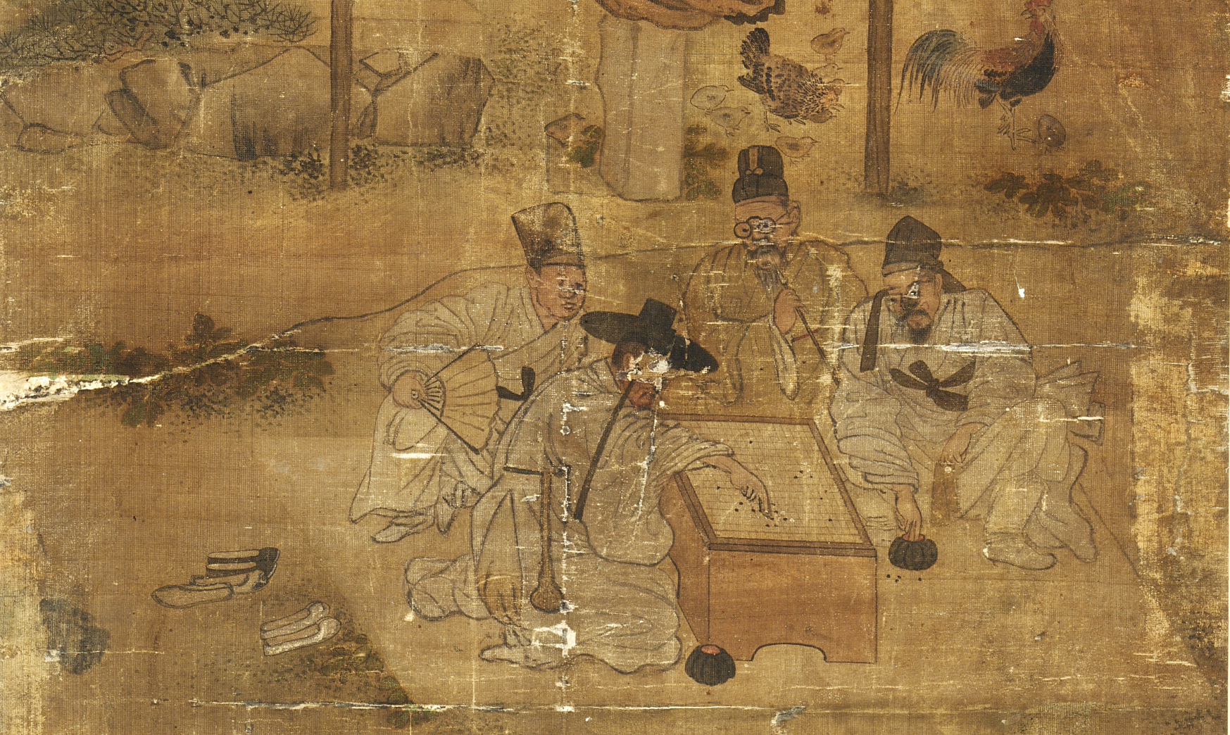 김홍도의 「바둑두기」