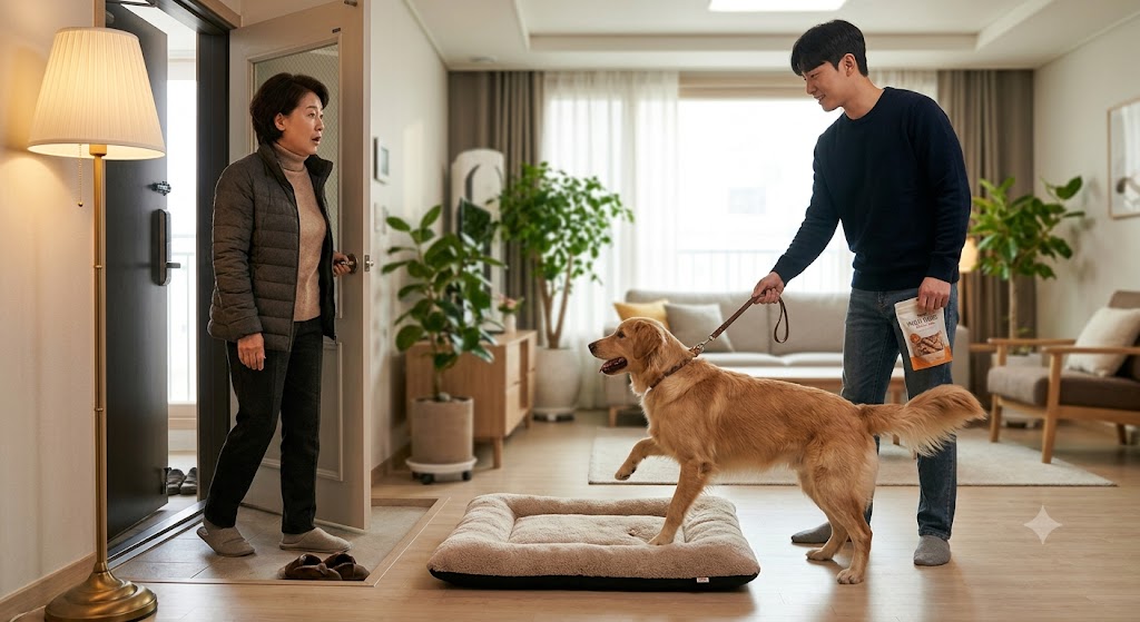 강아지 손님 오면 마운팅 및 허벅지 입질 교정