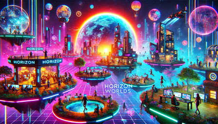 Horizon Worlds 가상현실 소셜 플랫폼이미지