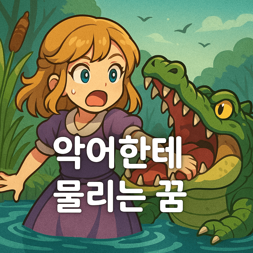악어한테 물리는 꿈