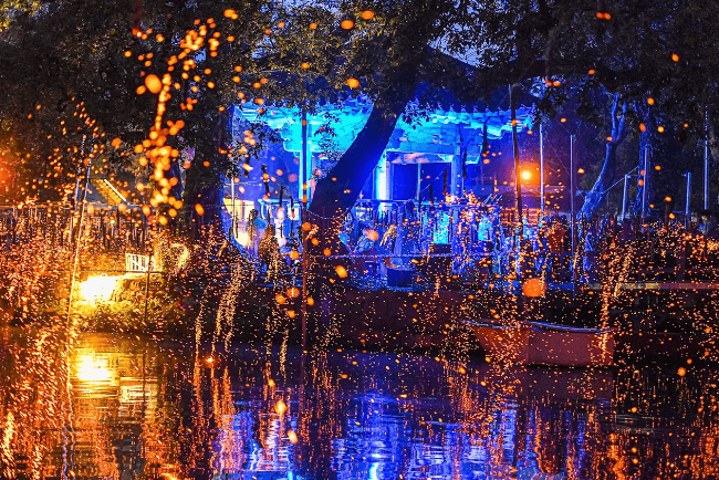 함안낙화놀이 사전예약, 야경