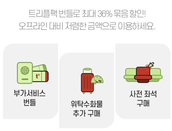 티웨이 항공권 부가서비스 구매