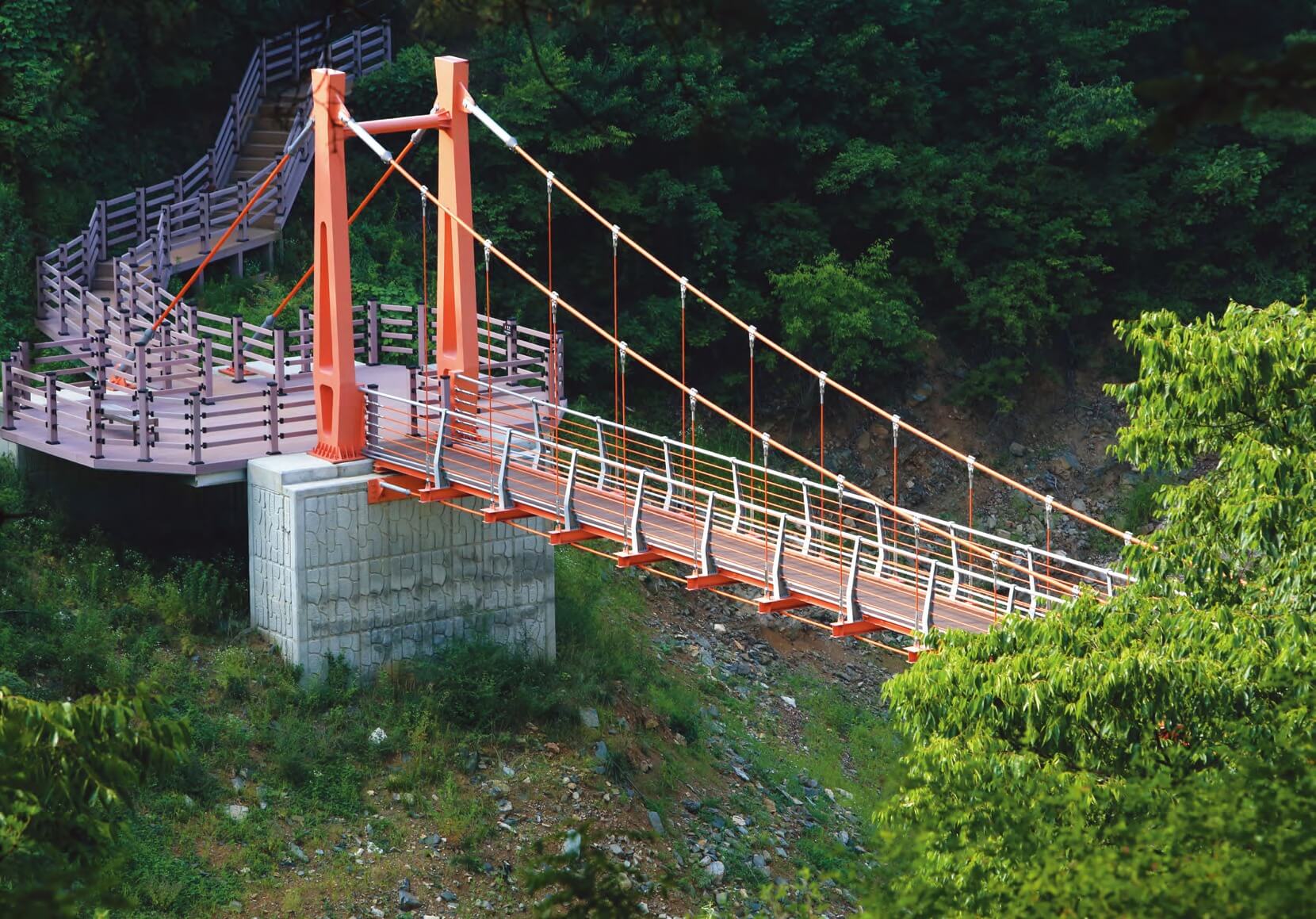 충주호 출렁다리 종댕이길