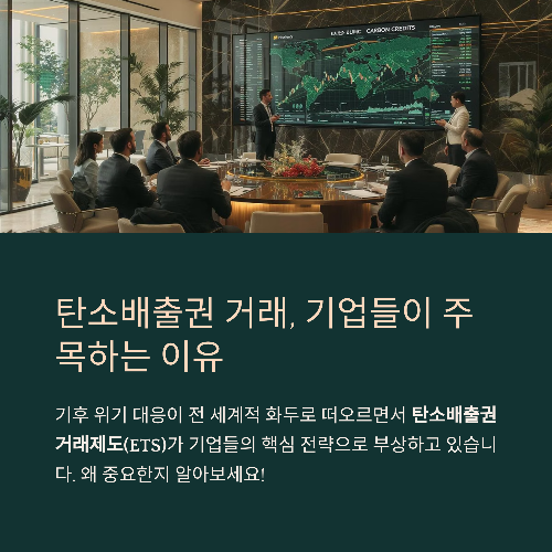 탄소배출권 거래, 기업들이 주목하는 이유