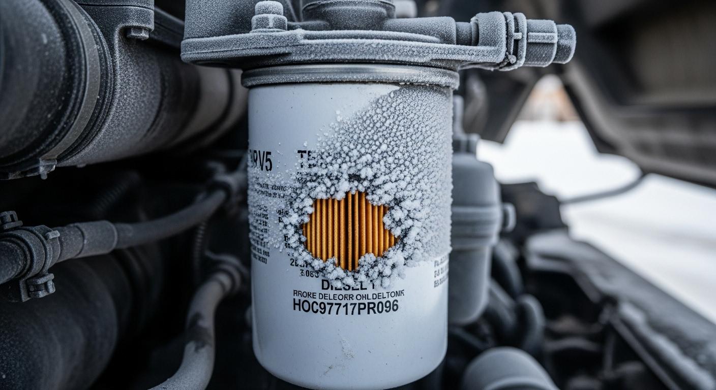 경유차 연료필터 얼었을때