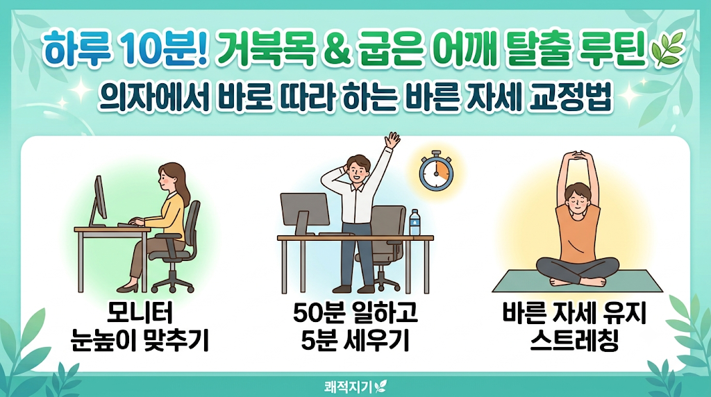 하루10분 바른자세 스트레칭 루틴