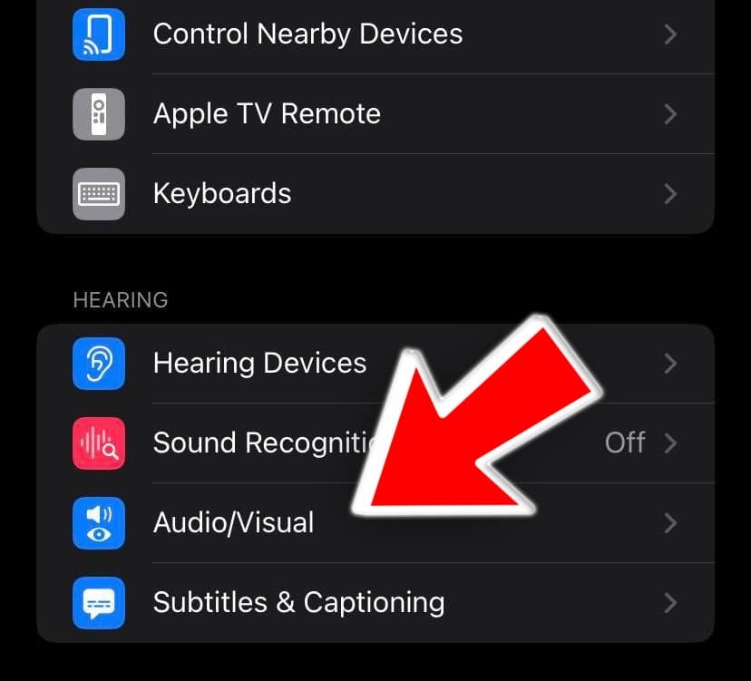 애플 아이폰 오디오 설정 메뉴