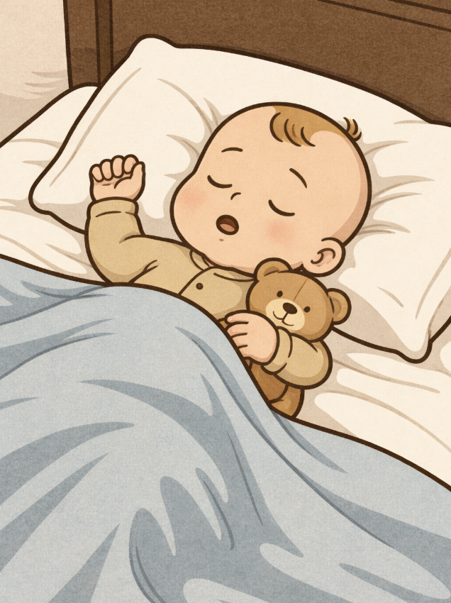 잠자는 아기 모습