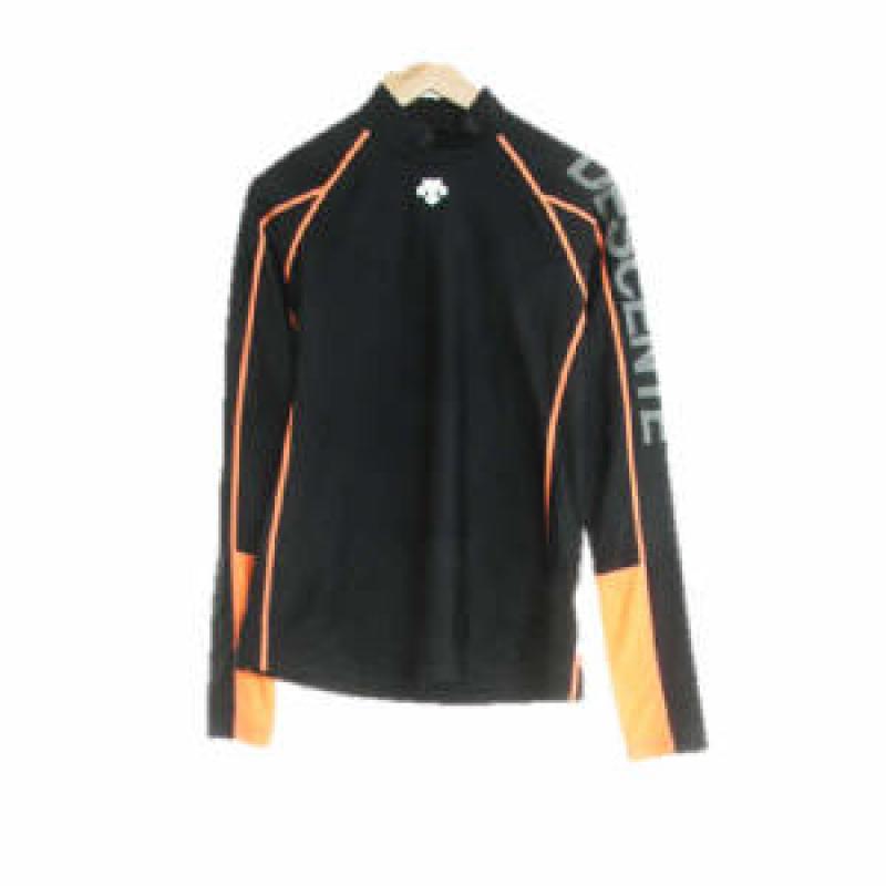 데상트 수지네 구제 데상트 블랙 소매빅로고래쉬가드상의 여자 XS 데상트 DESCENTE