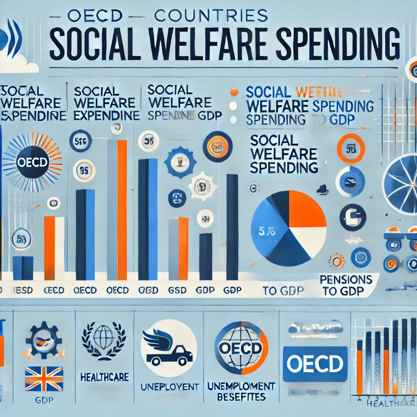 OECD 복지 지출 규모와 GDP 대비 비율, 지출 높은 국가, 지출 낮은 국가 관련 사진