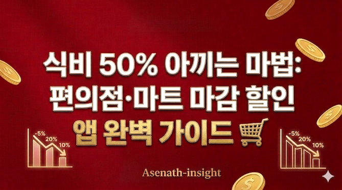 식비 50% 아끼는 마법: 편의점&middot;마트 마감 할인 앱 완벽 활용 가이드 🛒