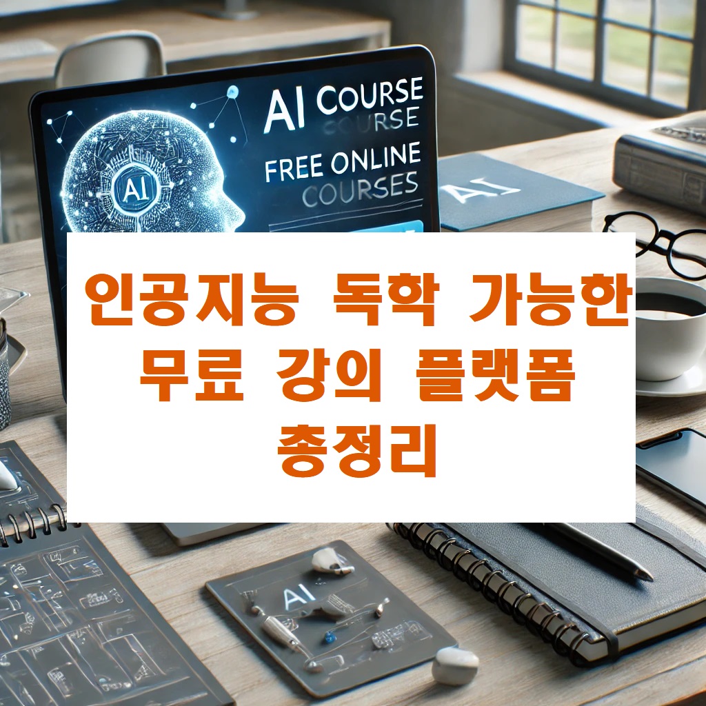 인공지능 독학 가능한 무료 강의 플랫폼 총정리