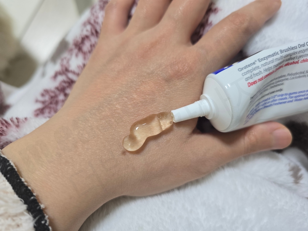 강아지 양치질을 준비하며 치약을 짜 둔 모습