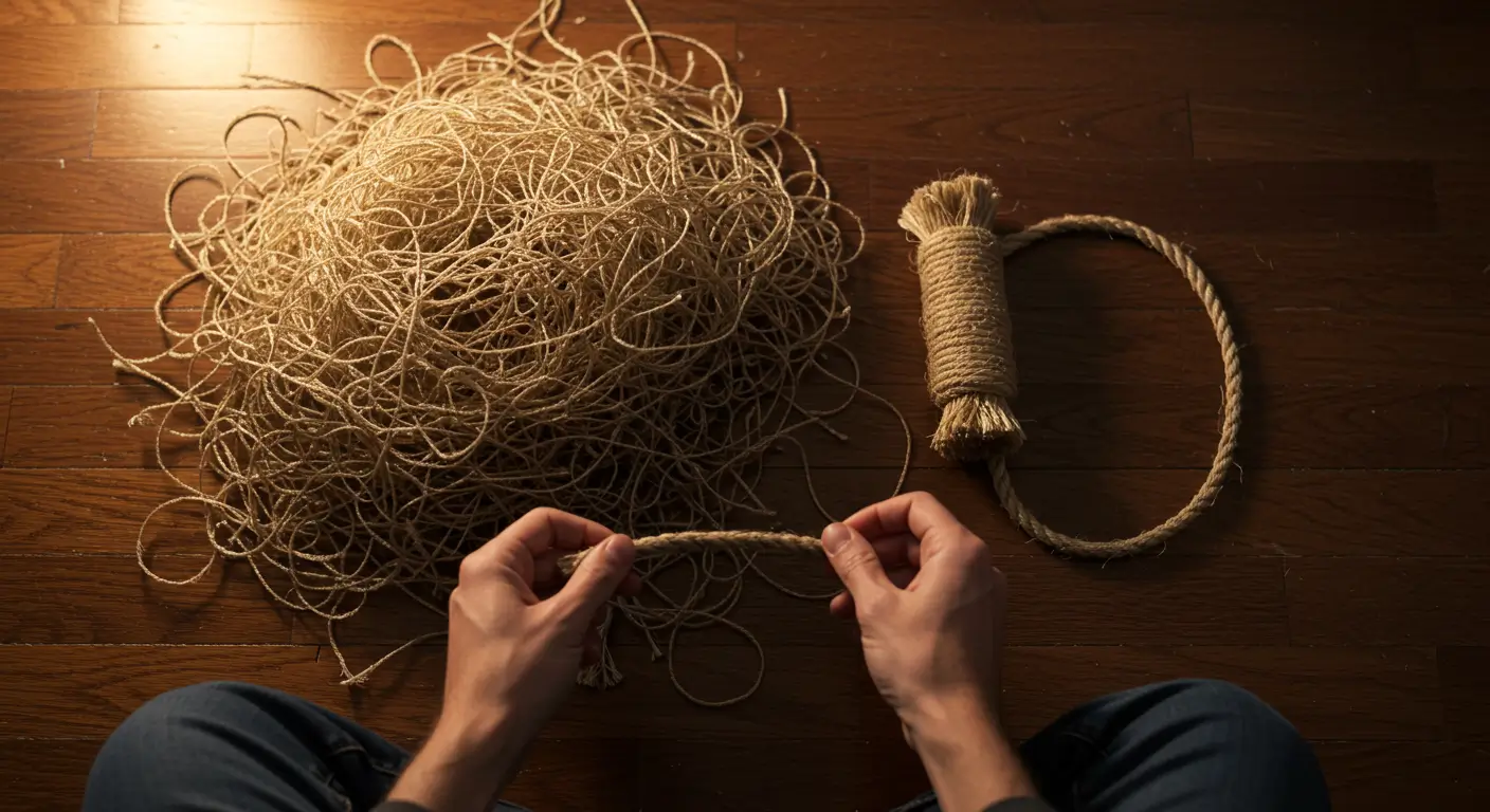 기대출과다 문제를 해결하기 위해 채무통합을 진행하는 모습