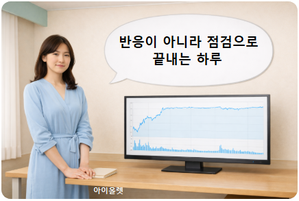 마감 무렵, 숫자 대신 구조를 남기는 태도