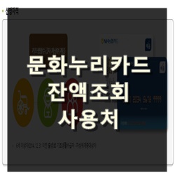 문화누리카드_잔액조회_사용처