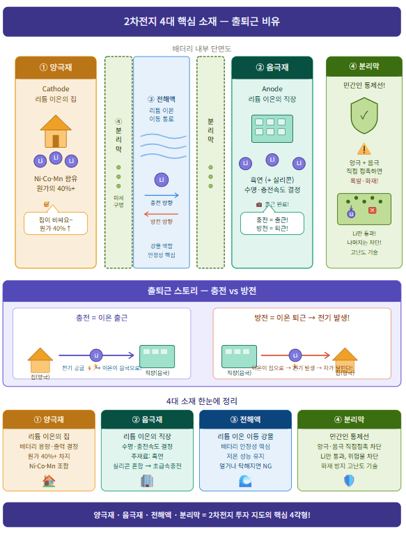2차전지 4대 핵심 소재