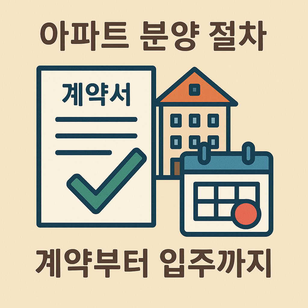 부동산 아파트 분양 절차 계약부터 입주까지 순서