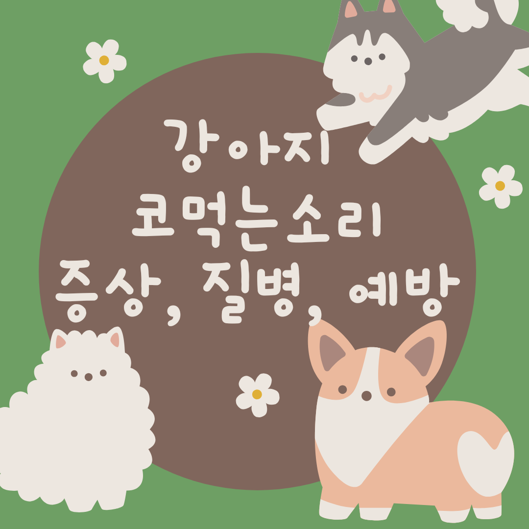 강아지가코먹는소리내는이유
