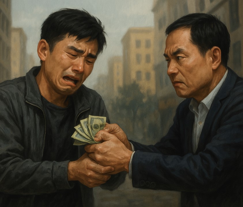 돈을 뺏기는 꿈 해몽 – 손해가 아닌 해방?