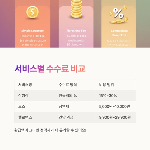 종합소득세 원클릭 환급 서비스 수수료 총정리