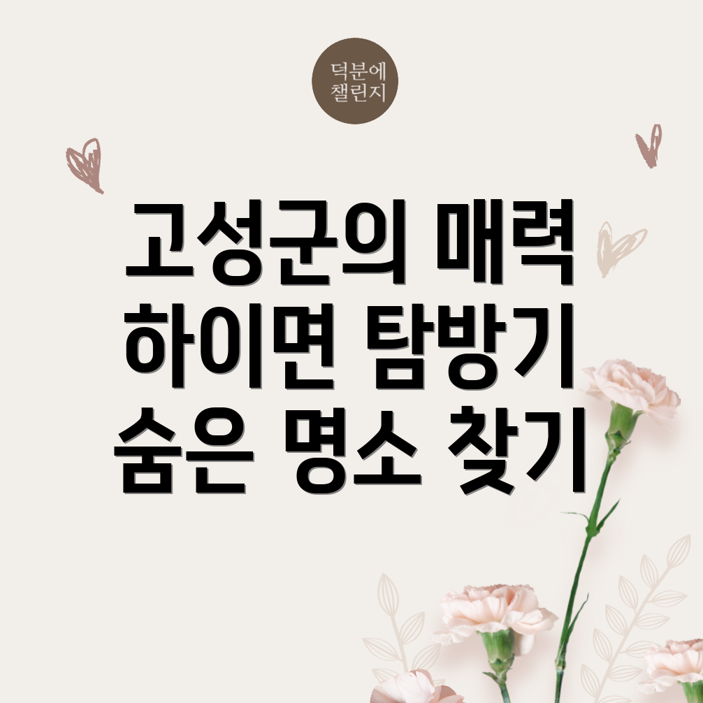 고성 숙소 예약