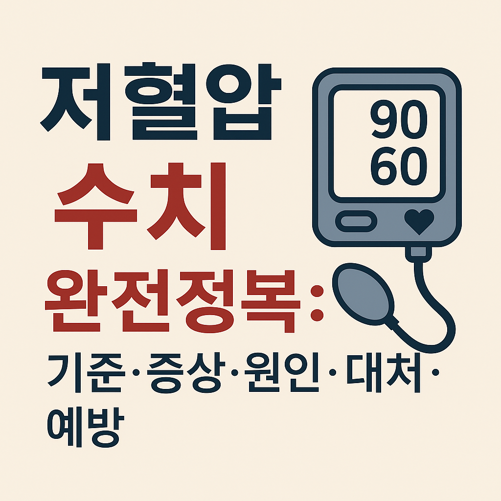 저혈압 수치 총정리