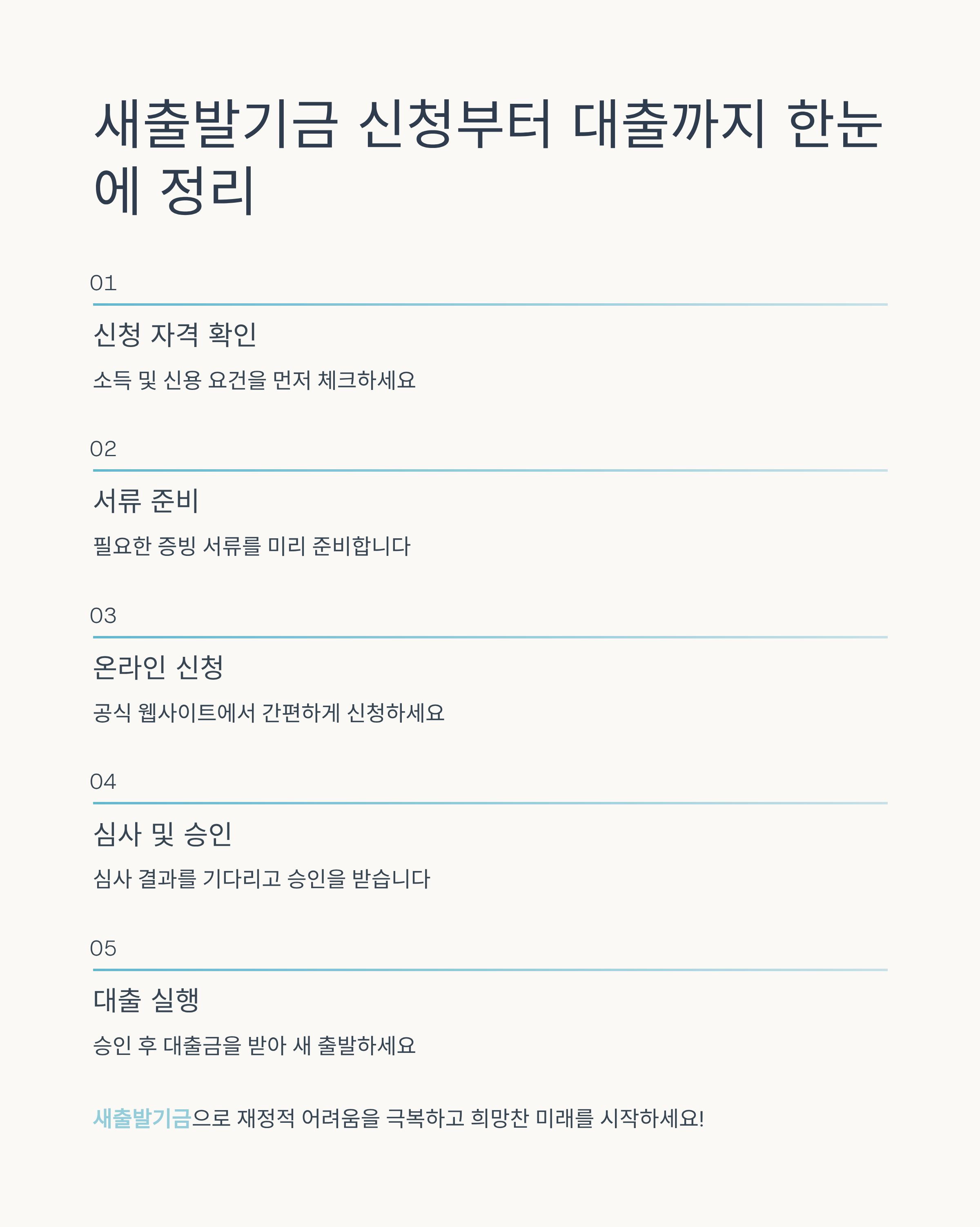새출발기금 신청부터 대출까지 한눈에 정리