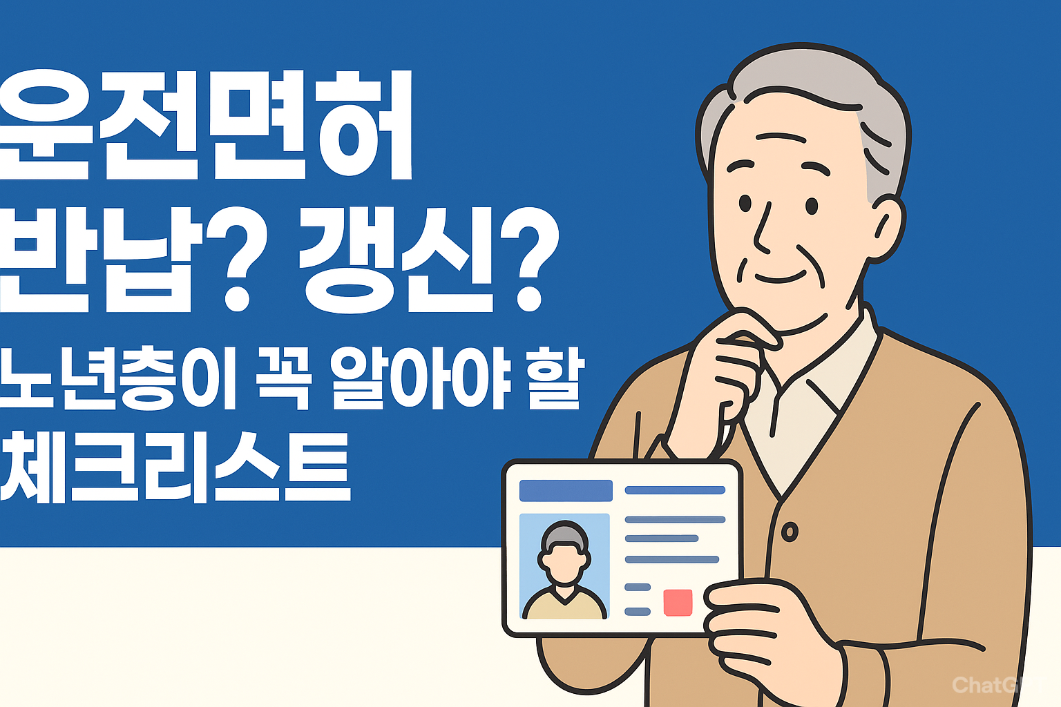 Senior driver license renewal or surrender checklist ❘ 노년층 운전면허 반납과 갱신 체크리스트 안내