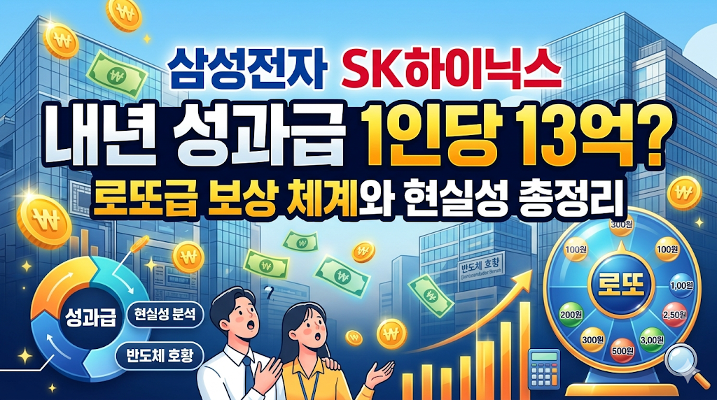 삼성전자 SK하이닉스 내년 성과급 1인당 13억? 로또급 보상 체계와 현실성 총정리