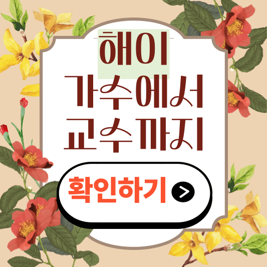 해이(김혜원), 가수에서 교수까지 그녀의 삶 확인하기