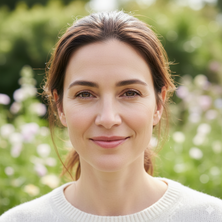 ▲ 편안하고 자연스러운 얼굴 표정은 나이를 더 젊어 보이게 합니다.