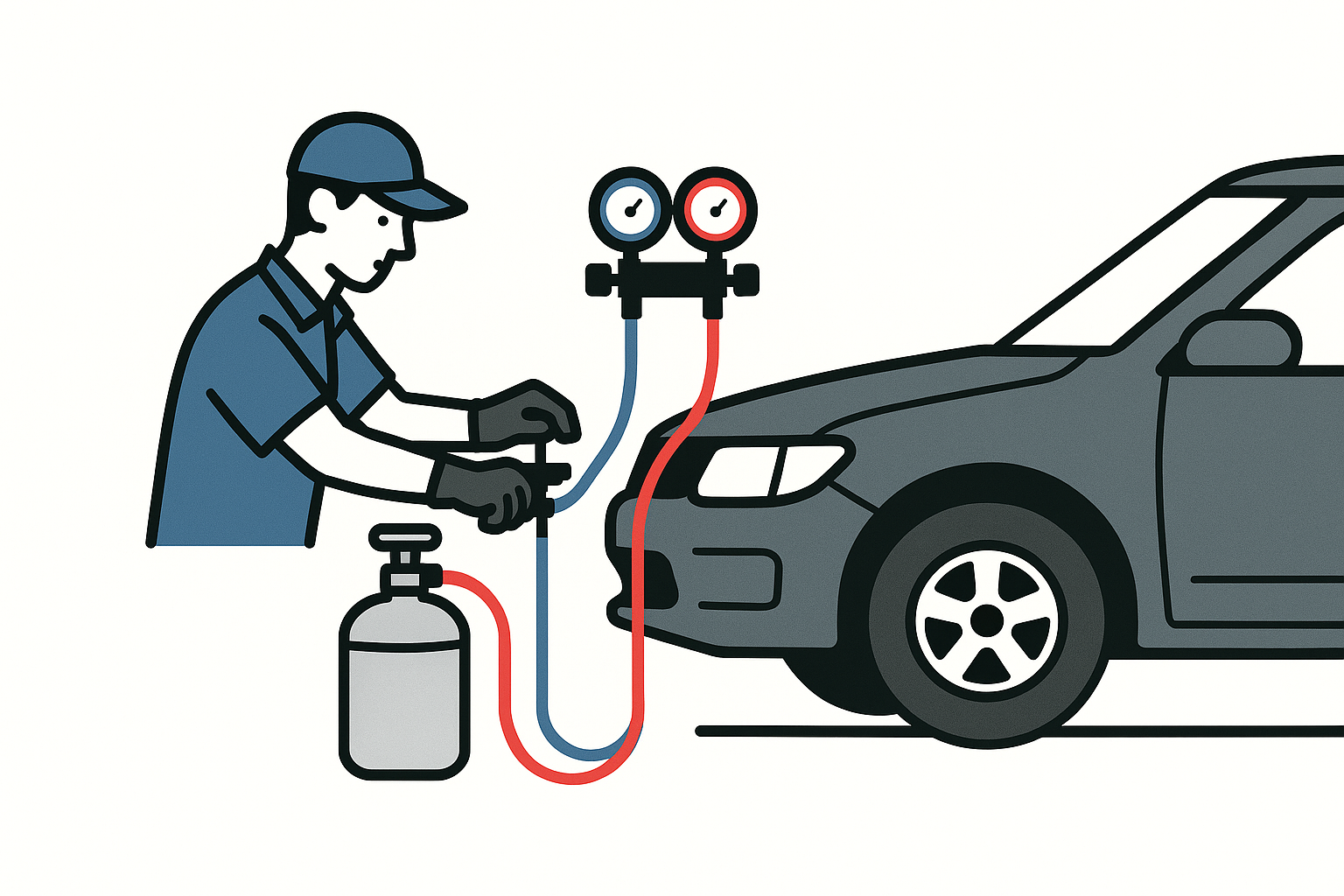 차량 에어컨 가스 충전 비용