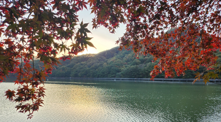 산정호수 풍경