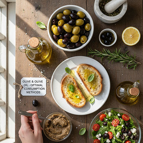 올리브 &amp; 올리브 오일 최적의 섭취 방법