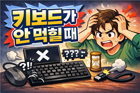 키보드가 안 먹힐때