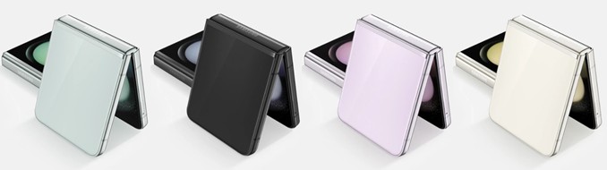갤럭시Z플립5 색상 민트 / 그라파이트 / 라벤더 / 크림