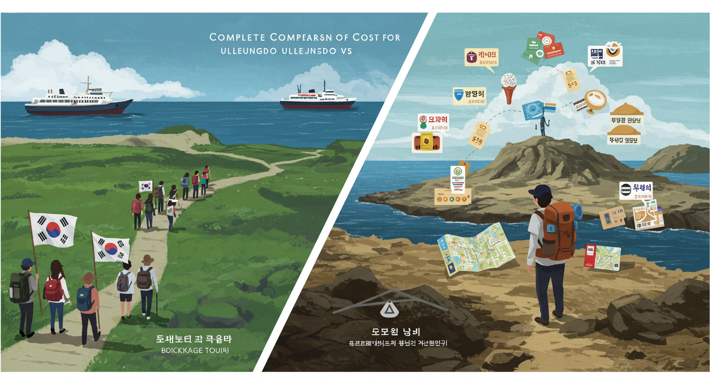 울릉도 패키지여행 vs 자유여행 비용 비교 완벽정리