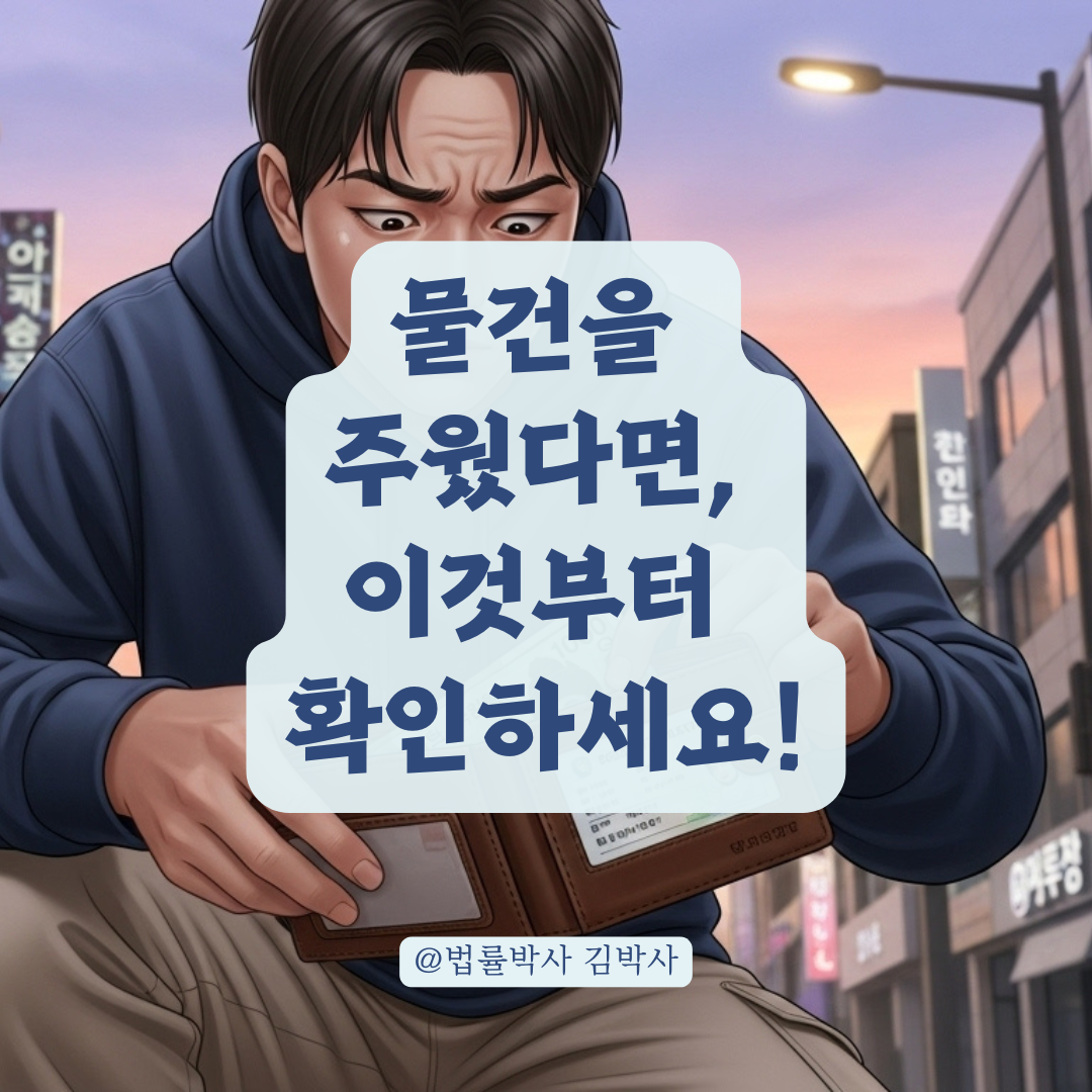 주운 물건을 돌려주지 않았다면? 점유이탈물횡령죄 성립 조건 정리.