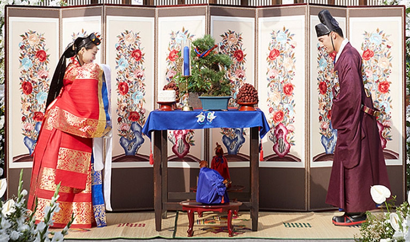 한국의 떡 종류 봉치떡-혼례식