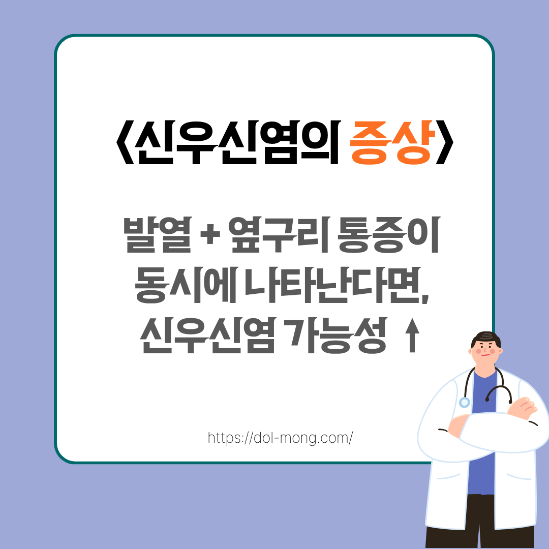 신우신염의 증상 - 발열+옆구리 통증이 동시에 나타난다면, 신우신염의 가능성이 큽니다.