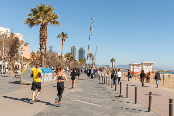 바로셀로나 해변 러닝